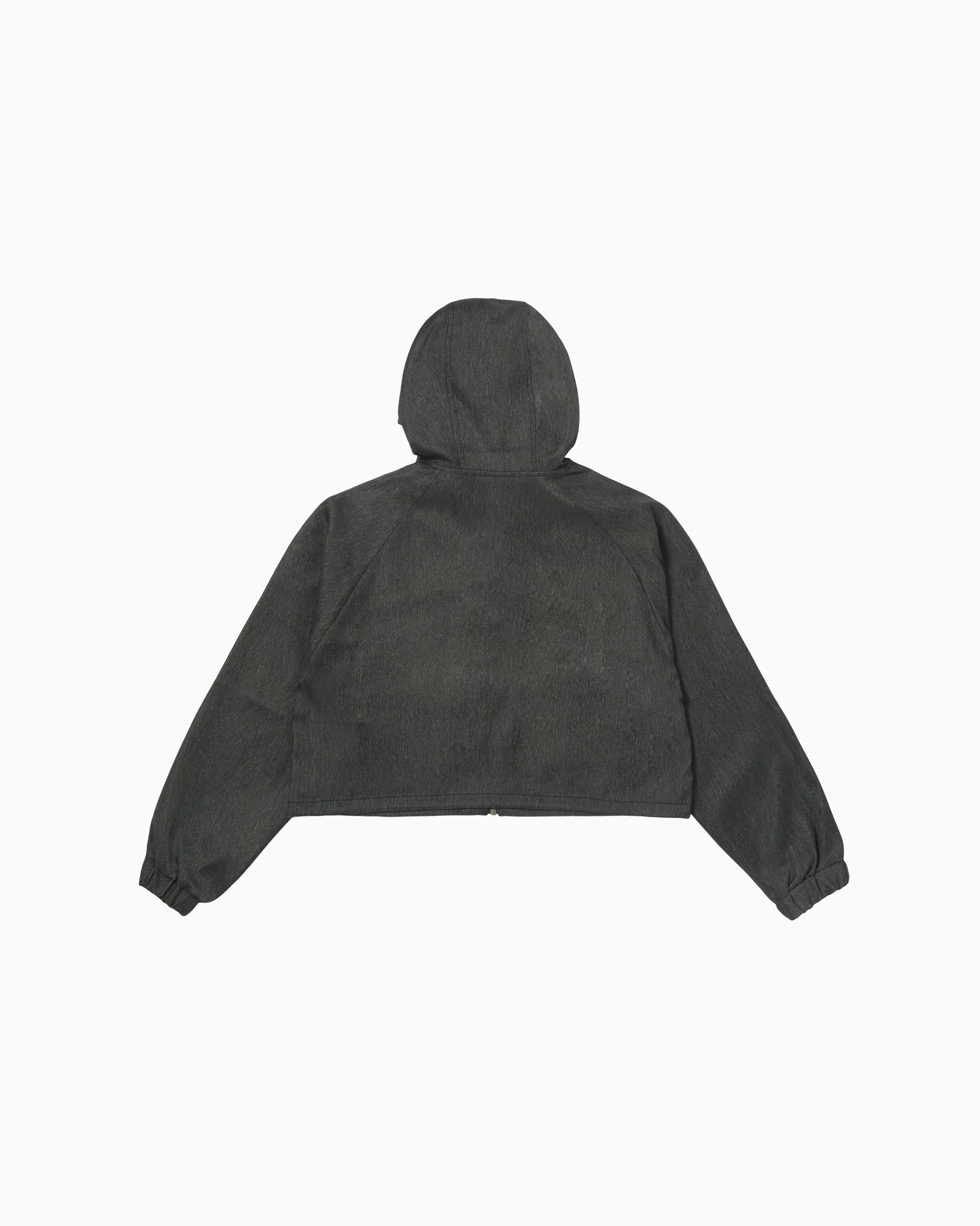 SYNTHETIC DENIM HOODED JACKET LADIES - Image 2